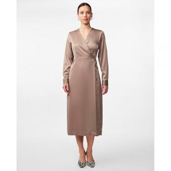 Vestido Casual Beige Pella Regular Fit A-Línea para Dama XS