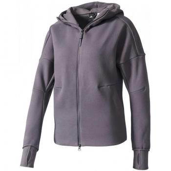 adidas Zne Hoody Sudadera, Mujer, Gris Claro