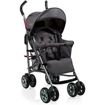 Cochecito de Paseo Luca Gris Baninni con Estructura Ligera y Plegable