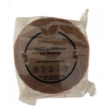 Nuum - Obleas de amaranto veganas - Chocolate 60 g