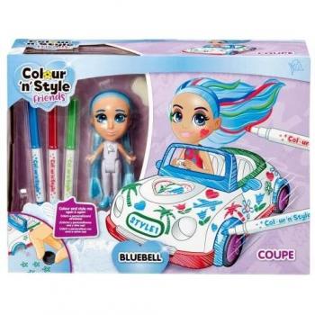 Colour N Style Coupe ¡Colorea y Personaliza a Bluebell y su Coche una y Otra Vez! ¡Incluye Pegatinas