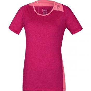 Gore Running Wear Sunlight Lady - Camiseta para mujer, color rosa, talla 36