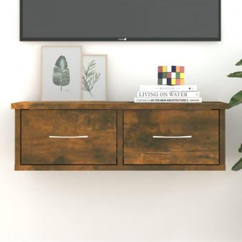 vidaXL Wall Cabinet Smoked Oak 60x26x18.5 cm Engineered Wood