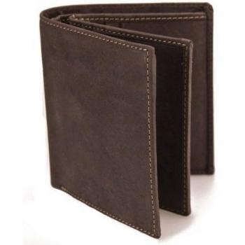 Visconti Hunter - Cartera/Billetera de hombre de cuero engrasado con ranuras para tarjetas - Marrón desgastado  # 710