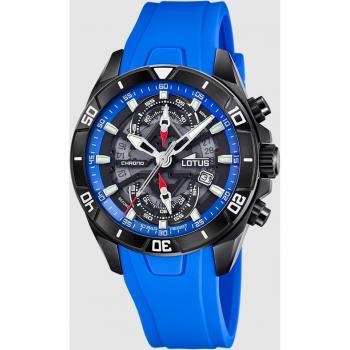 Lotus Vortex 18945/2 Men's Chronograph Watch with Blue Rubber Strap