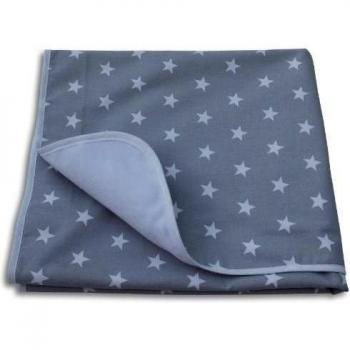 Ideenreich 2138 - Cubierta de bebé, ¿por qué las estrellas, 70 x 90 cm, color: Gris