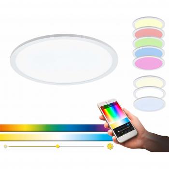 Plafoniera LED Sarsina-C 45 cm, Smart Home, Dimable, Control Remoto, Ajuste de Colores y Tonos Blancos