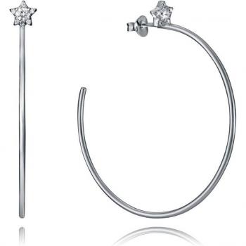 Pendientes Viceroy Trend de Plata de Ley con Estrella de Circonitas