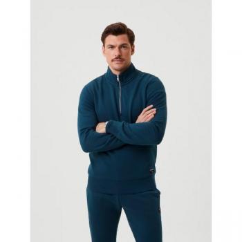 Björn Borg Centre Half-Zip Long Sleeve Men Petrol, Size S