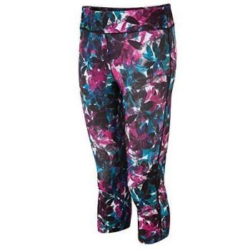 Dare2B Influential-Mallas Pirata Deportivas, Tejido Ligero De Secado Rápido, Costuras Planas, Gran Elasticidad Trousers, Mujer, Active Pink Botanical, 20