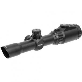 UTG 1-4X28 30mm Long Eye Relief Scope, 36-color Mil-dot by AccuShot