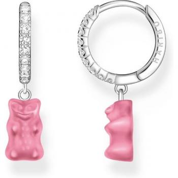 Thomas Sabo x HARIBO Pink Goldbear Single Hoop Earring in Sterling Silver with Zirconia
