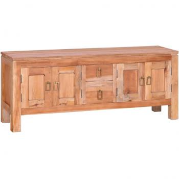 Mueble para la TV de madera maciza de caoba 110x30x45 cm