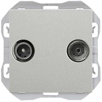 Toma R-TV+Sat Intermedia Simon 270 Aluminio