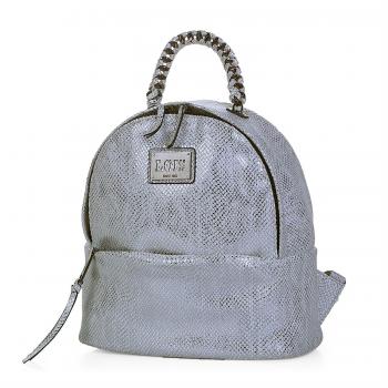 Lois - 94099 Mochila Casual de diseño. Cierre con Cremallera. Asa Superior y Tiras Ajustables. Piel sintética Polipiel, Color Blanco