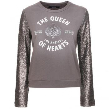 Imperfect Elegant Crewneck Sweater in Chic Gray - M