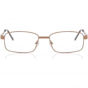 Gafas Anti-Azules Cuadradas Montuta Completa Metálicas Marrones Armazones para Hombre - SmartBuy Collection
