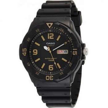 Reloj analógico Casio MRW-200H-1B3 para hombre, resistente al agua y color negro