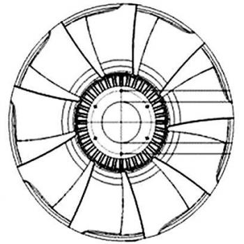 Núcleo Ventilador HELLA 8MV 376 758-571 - Girante Premium para Refrigeración de Motor