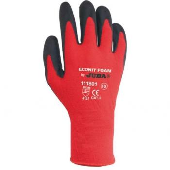 Juba - Guante eco-nit foam nylon nitrilo negro palma talla 7