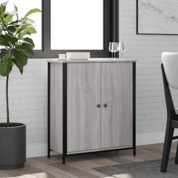 Aparador de madera de ingeniería gris Sonoma 70x30x80 cm - Mueble de Almacenaje de Salón, Buffet para salón, Armario Auxiliar, Armario de Almacenamiento