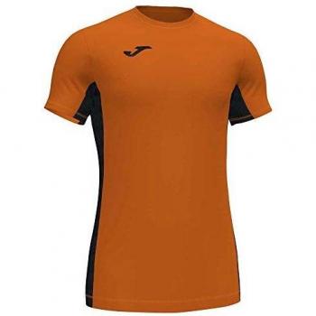 Joma Cosenza Men's Short Sleeve Sports T-Shirt Orange Black