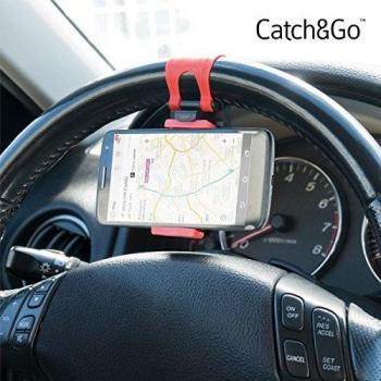 PWR Motor Catch & Go - Soporte de móvil para el Volante del Coche