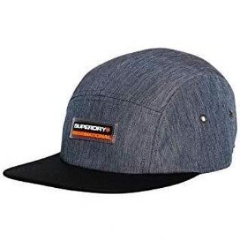 Superdry SD International 5 Panel Cap Gorra de béisbol, Gris