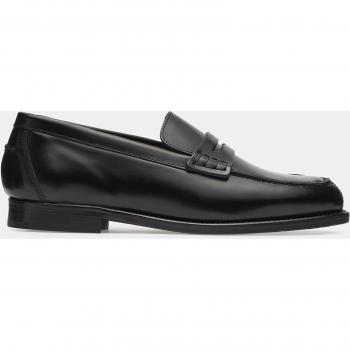 Mocasines de mujer LOTTUSSE Banda Chris en piel de vacuno color negro