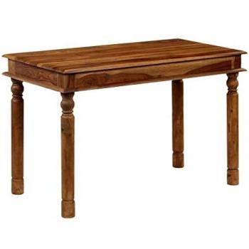 vidaXL Sheesham Mesa Centro Madera Maciza 120x60x77 cm Mesilla Mueble Auxiliar
