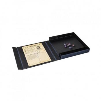 Midnight Blue RPG Accessory Box and Dice Tray - Dragon Shield Player Companion
