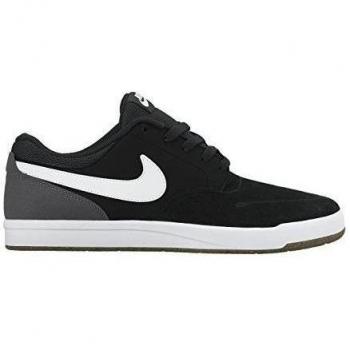 Nike SB Fokus Zapatillas de skateboarding, Hombre, Negro / Blanco / Gris, 46
