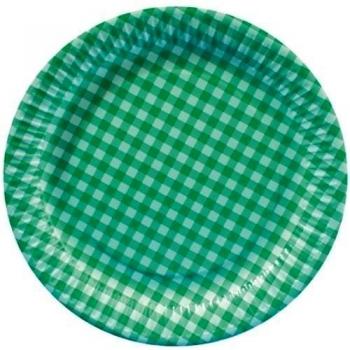 'PAPSTAR 1 cartón = 18 x 20 platos, cartón Invitation redondo Ø 26 cm Color Verde Oliva Karo 11803