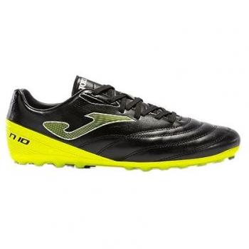 Botas de Fútbol Joma NS10S2331AG Número 10 Césped Artificial Color Negro y Amarillo Flúor