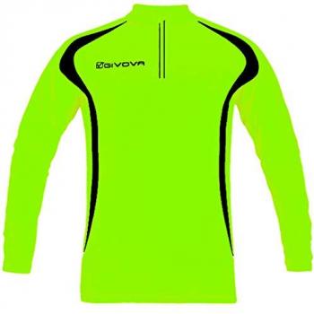 Givova Camiseta de Manga Larga para Running con 1/2 Cremallera, Hombre, Multicolor, Talla XL