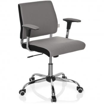 hjh OFFICE AVIDA - Silla giratoria de oficina, color gris