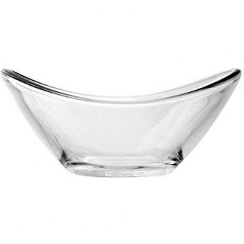 Pasabahce 1613803 – Juego de 6 cuencos forma barco cristal transparente, 11 x 9,8 x 3,3 cm