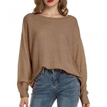 Woolen Bloom Jersey Punto Mujer Invierno Jersey Rayas Camiseta Manga Larga Sueter Basico Suelto Jerseys Camisa Tops Pull-Over Suéter Mujer Primavera Otoño