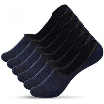UMIPUBO Calcetines para hombres Invisibles De Algodón Calcetines Cortos Elástco Con Silicona Antideslizante Anti-olor