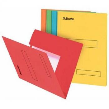Carpeta Esselte de Cartón A4, 160 g/m², Amarilla, con 2 Solapas - Paquete de 100
