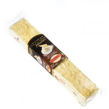 Quaranta - Barra de torrone - Nougat blando - chocolate blanco - 100 g