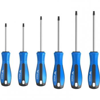 Juego de Destornilladores Brilliant Tools - 6 pzs, Alta Calidad, perfil TX