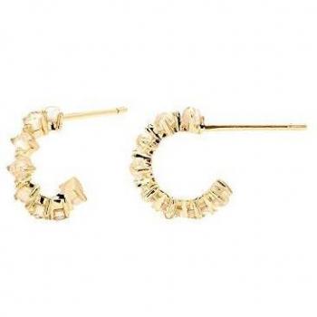 P D PAOLA - Pendientes LADY BIRD - Plata de Ley 925 bañada en Oro de 18k - Joyas para Mujer