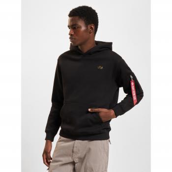 Alpha Industries Black 3D Small Logo Hoodie for Men - Size L