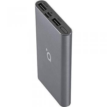 acme PB15S Cargador portátil, 10000 mAh, Gris Espacio, 2 Salidas USB, Recarga rápida, diseño Elegante