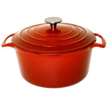 Cacerola Redonda Naranja Vogue de Hierro Fundido 3.2 L