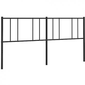 Cabecero de metal negro 200 cm