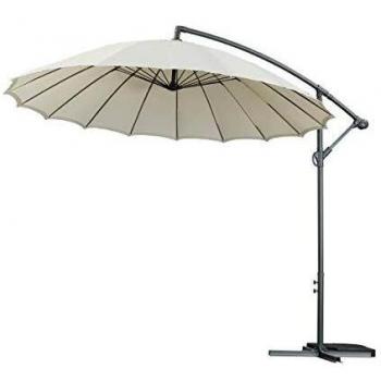 Parasol de Jardin ALU Lili 3 - Estilo japones - Ø3m - Crudo