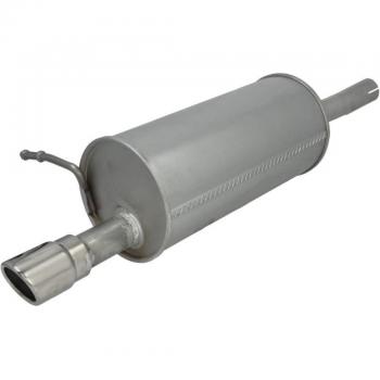 Silenciador trasero ASMET 10.128 - Silenciador trasero, compatible con vehículos específicos, fabricado en acero inoxidable, diseñado para reducir el ruido del escape, fácil instalación, durabilidad garantizada