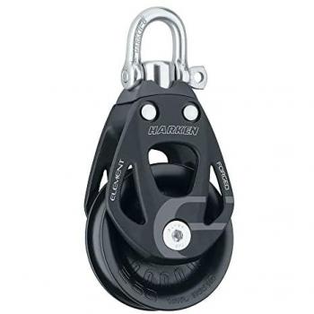 Polea Giratoria Individual Harken 60 mm Negra
